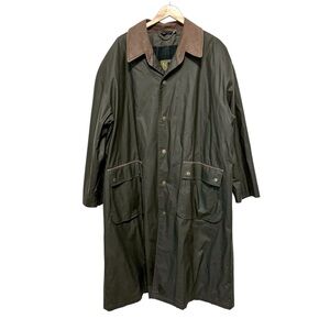 Vintage Kenneth Barnard Trench Coat Rain Jacket Preppy Old Money Plaid Large